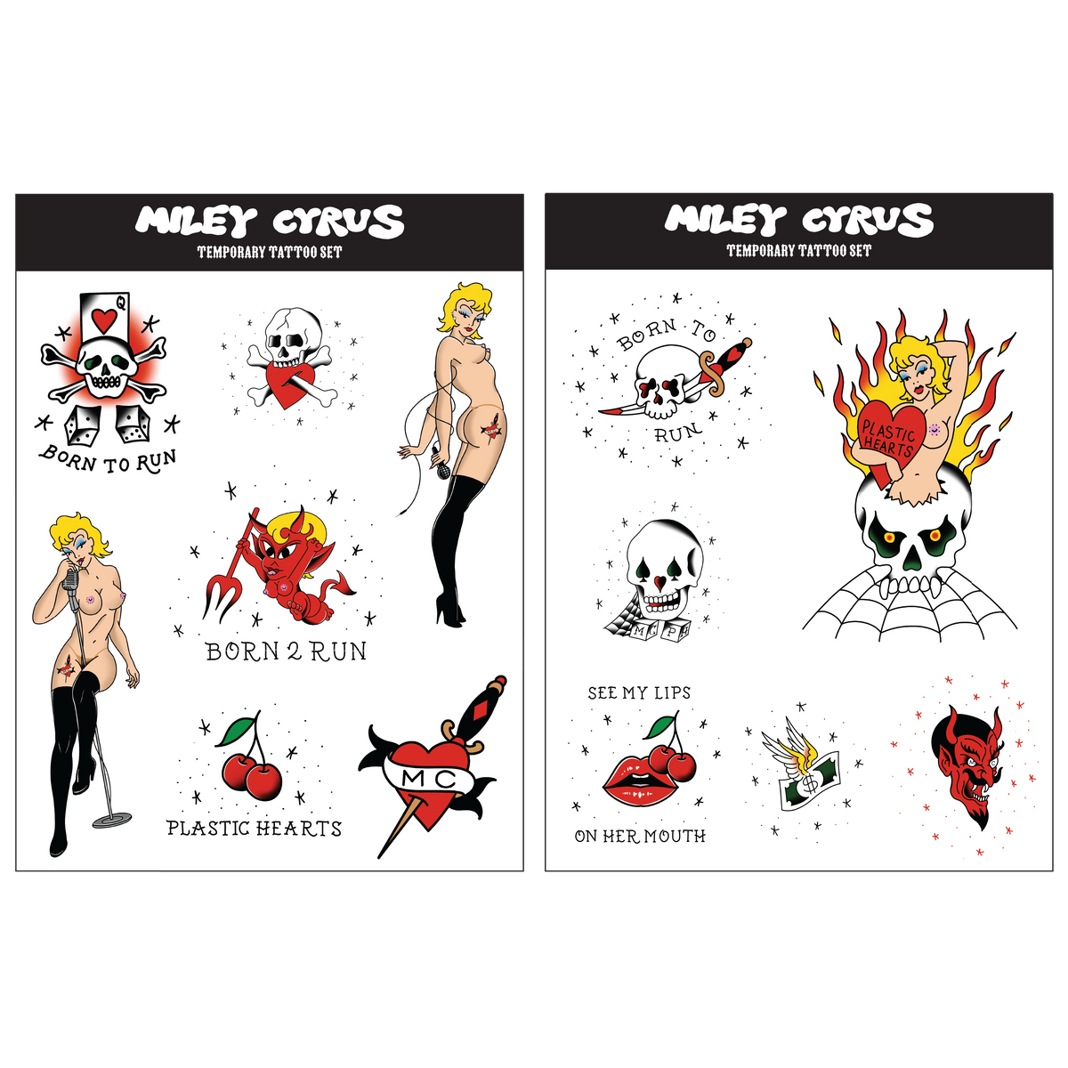Plastic Hearts Temporary Tattoos